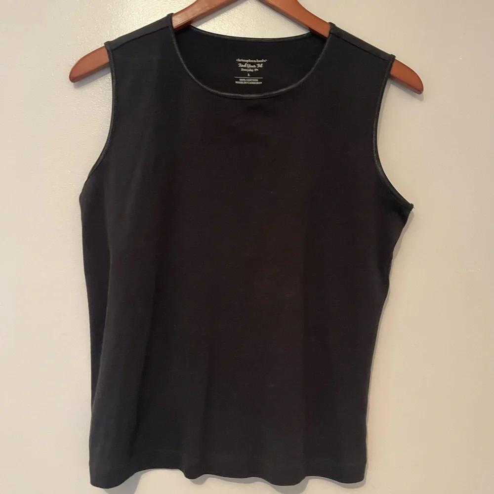 π€ Christopher & Banks "Find Your Fit" Sleeveless Top - Size L π€ - Picture 1 of 7